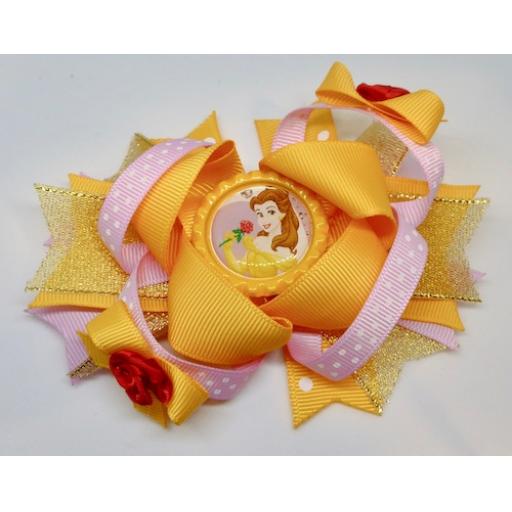 Belle (Beauty and The Beast) Stacked Bow