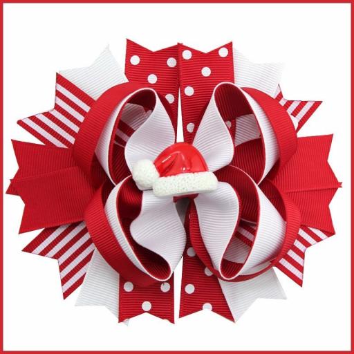 Santa Hat Bird Nest Boutique Bow