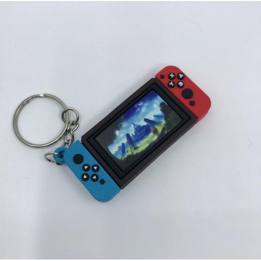 Zelda Breathe Of The Wild Handheld Game Console Keychain Blue/Red 3
