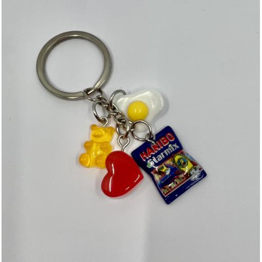 Haribo Starmix KeyChain Accessories Keyring with Candy Charms